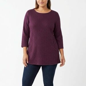 Chico's Deep Purple Knit Top